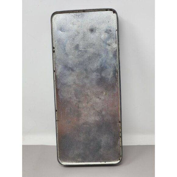 Vintage 1966 Santa Claus Collectible Rectangular Tin With Embossed Design Metal - Picture 2 of 10